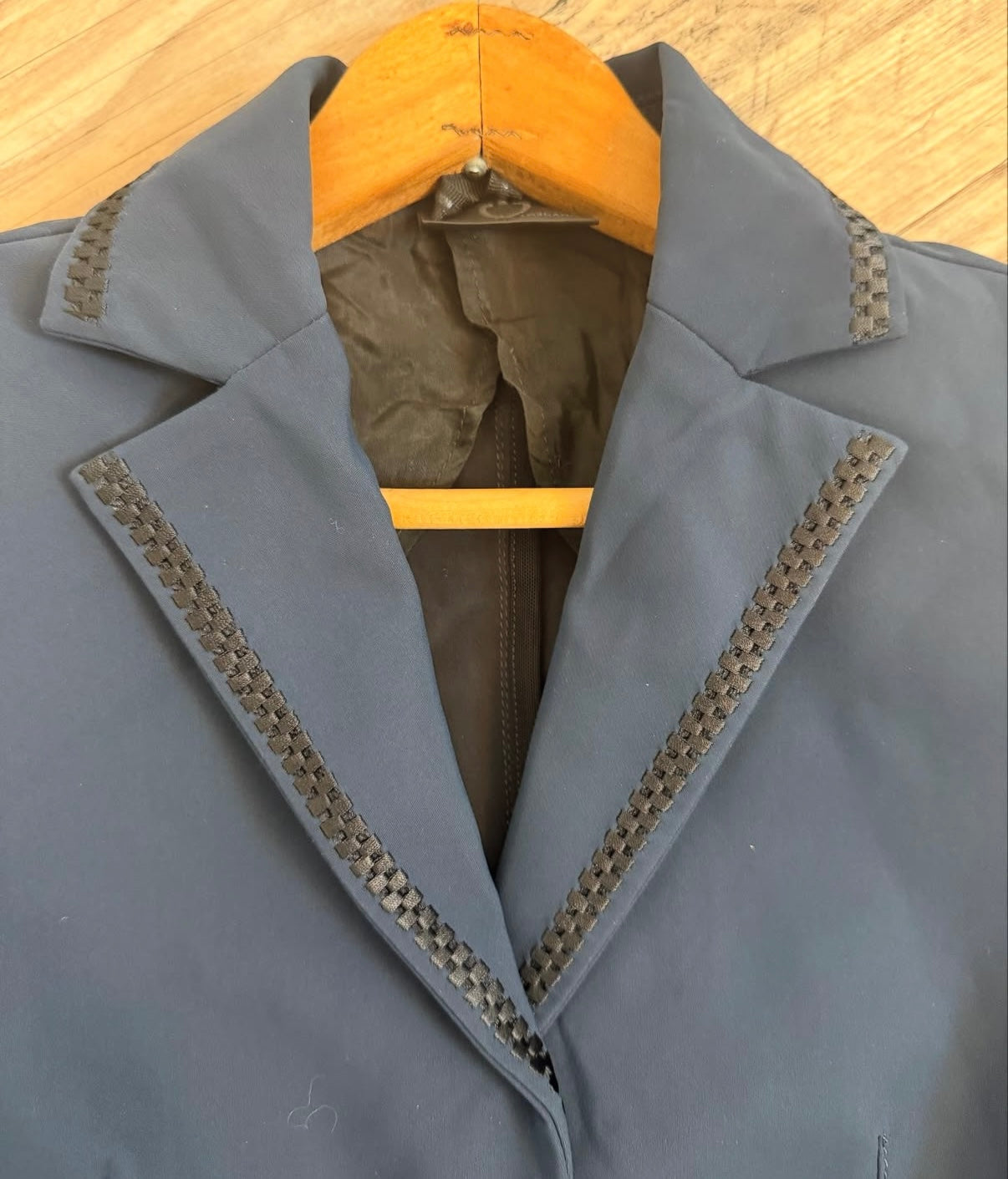 Cavalleria Toscana Show Coat IT40 Blue with Black rope trim