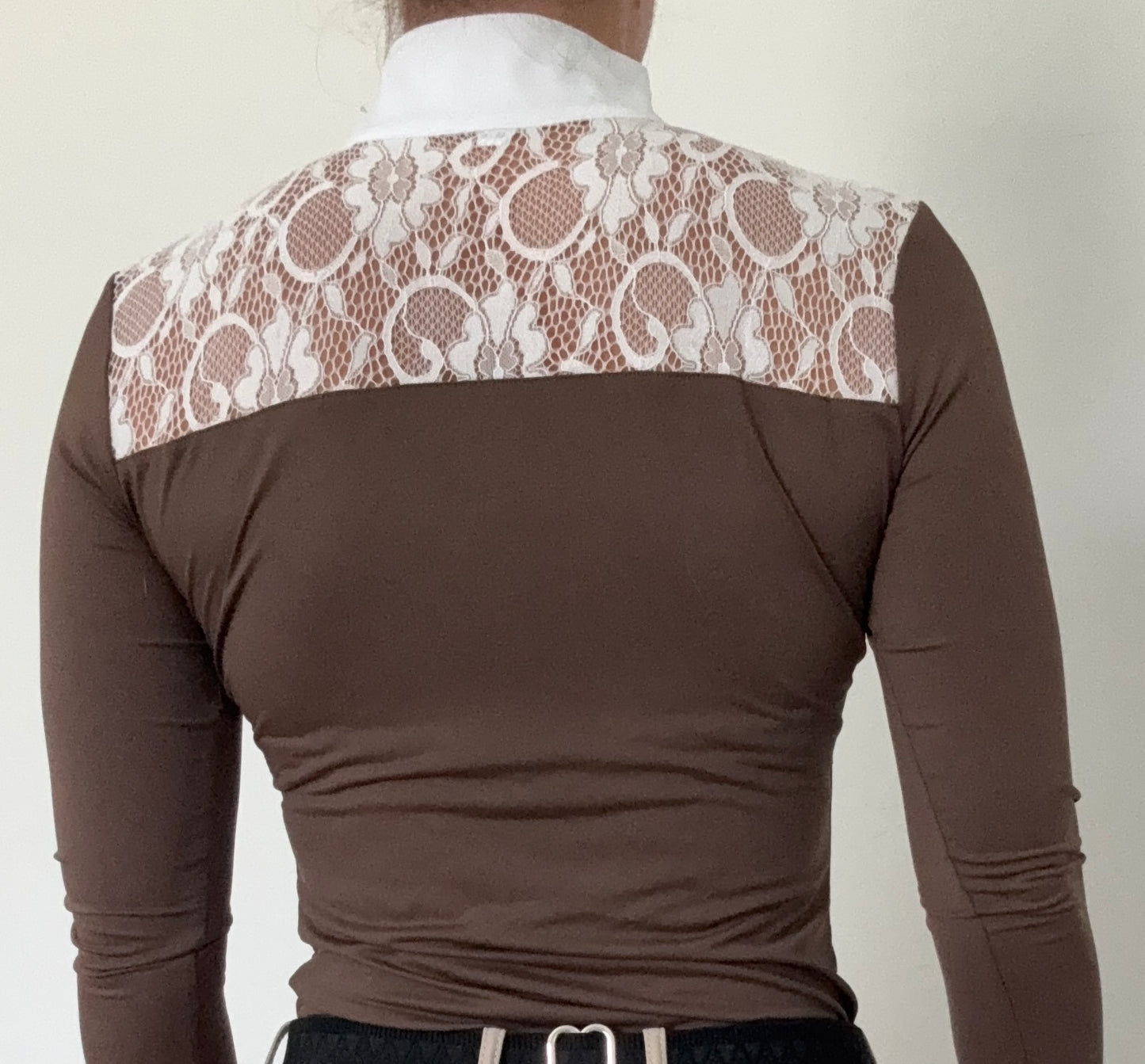 AV Luxe Lace Show Shirt White *PREORDER*