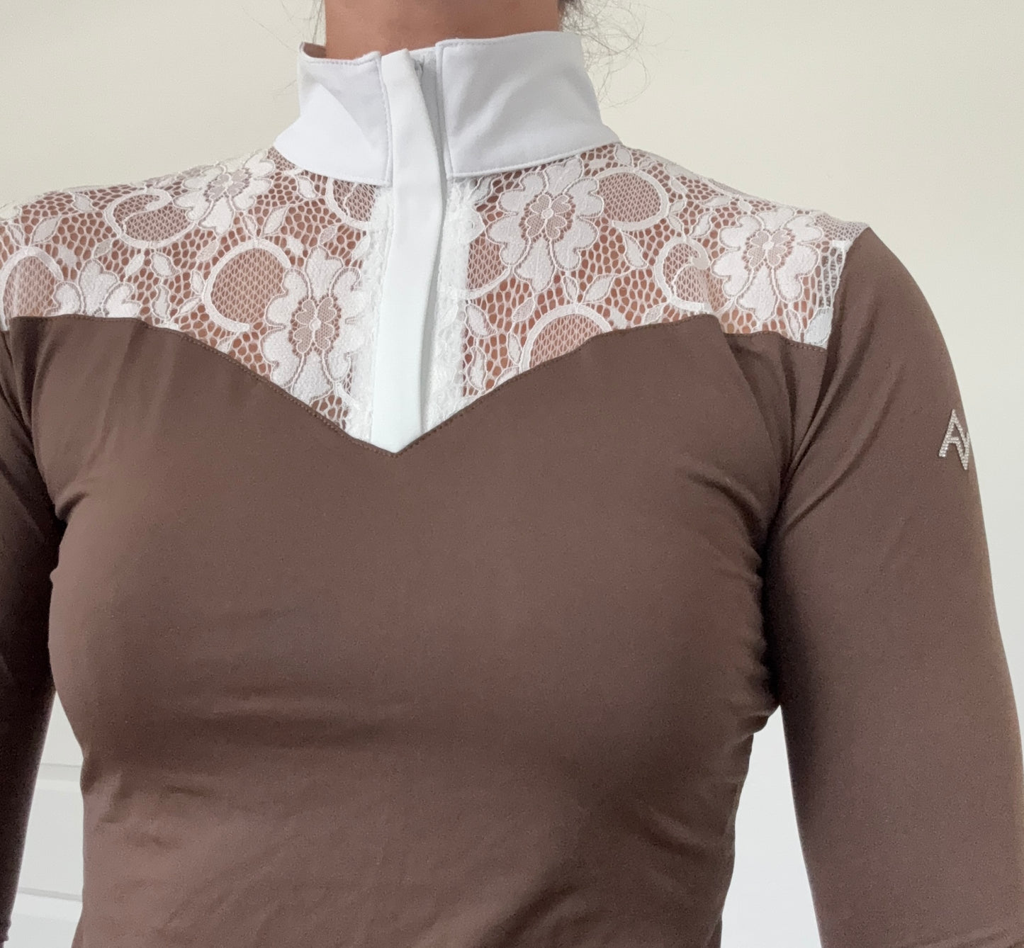 AV Luxe Lace Show Shirt White *PREORDER*