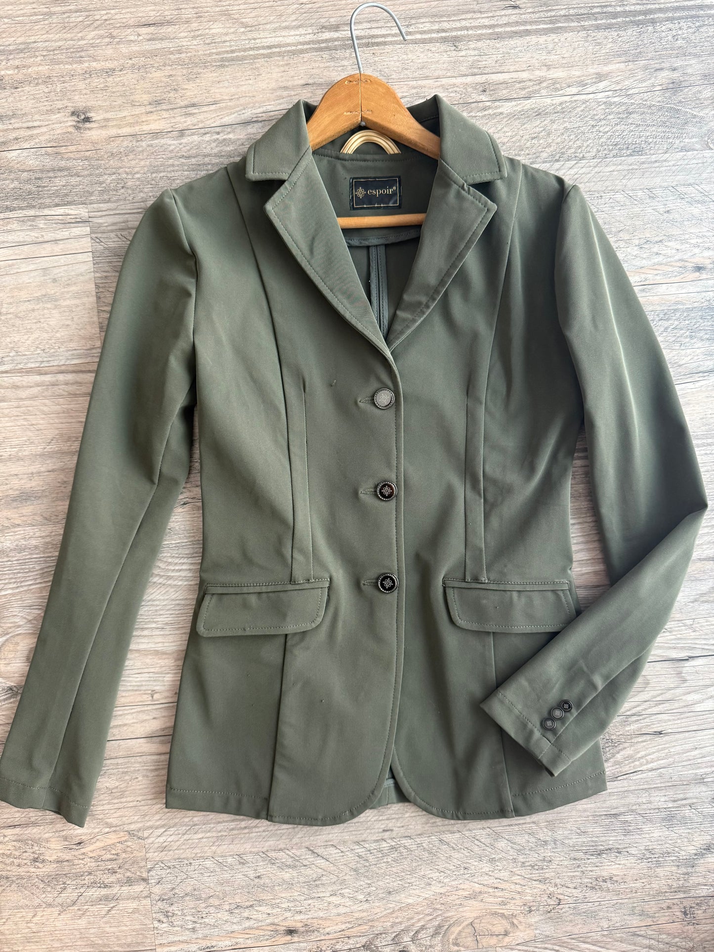 Espoir Show Coat Olive Green Small