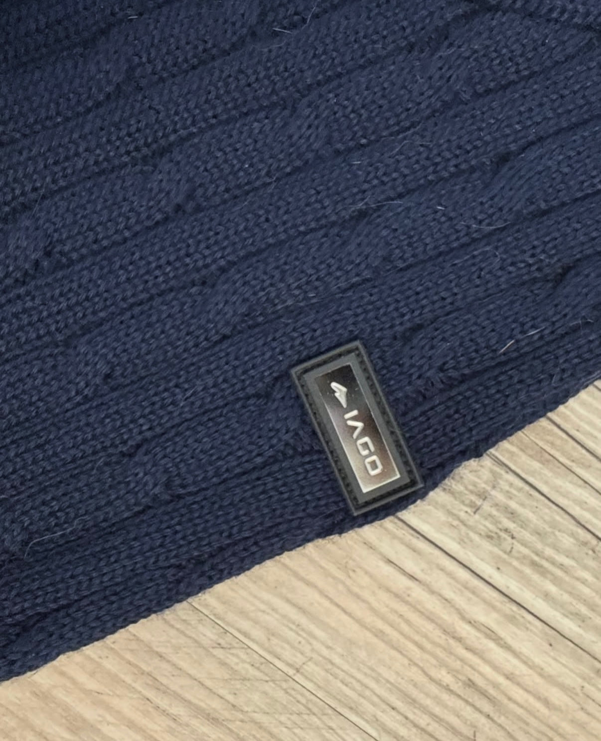 Iago Cableknit Swearer Navy Medium