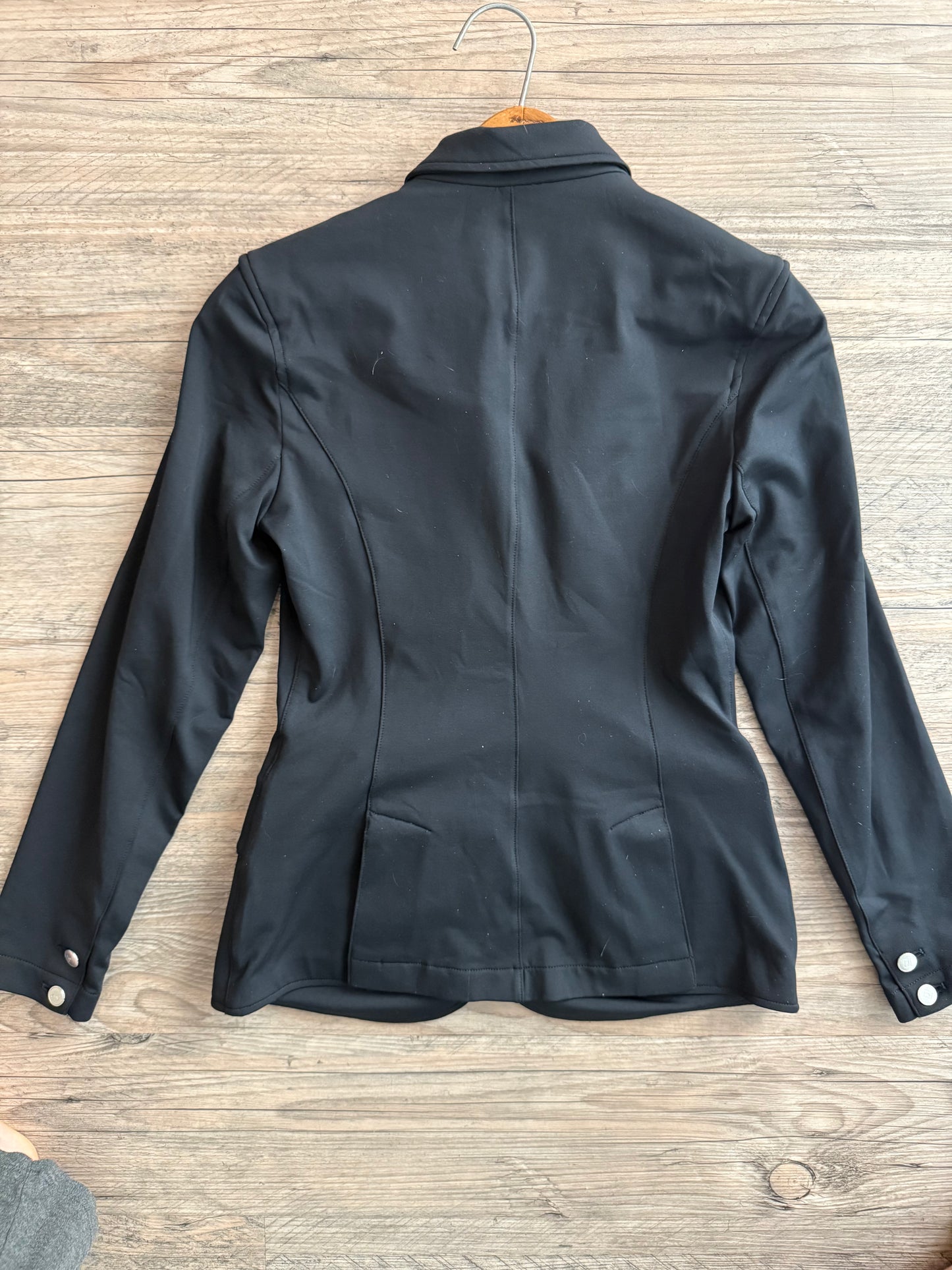Ece Equestrian Show Coat size 2 black NWOT