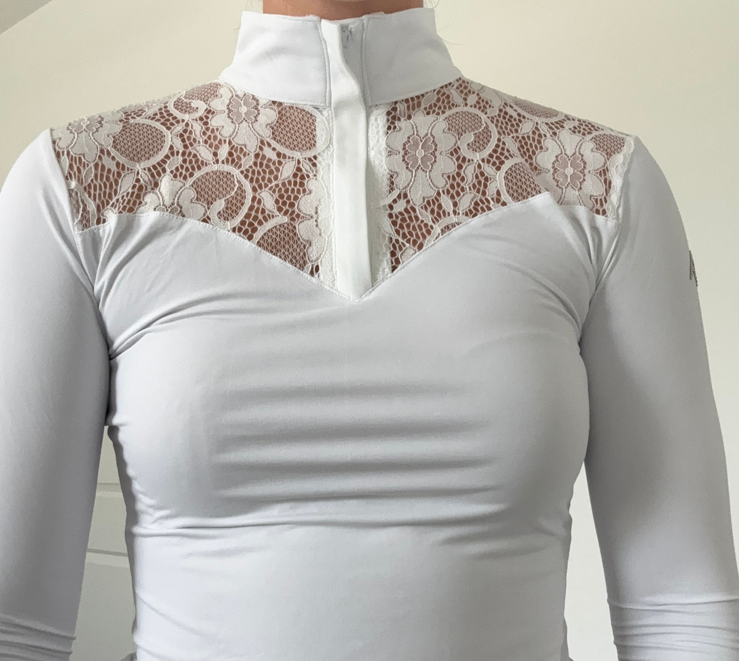 AV Luxe Lace Show Shirt White *PREORDER*