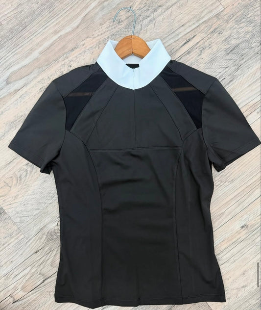 Equisite Mesh Show Shirt Black Small