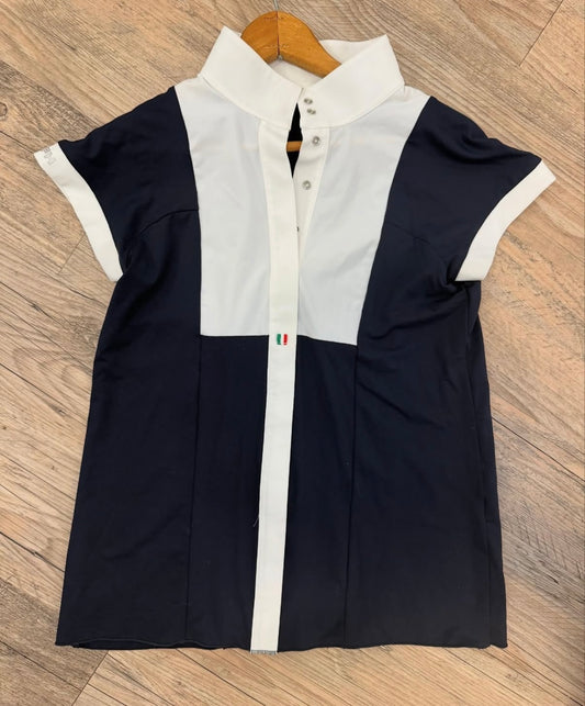 For Horses Show Shirt Large Navy