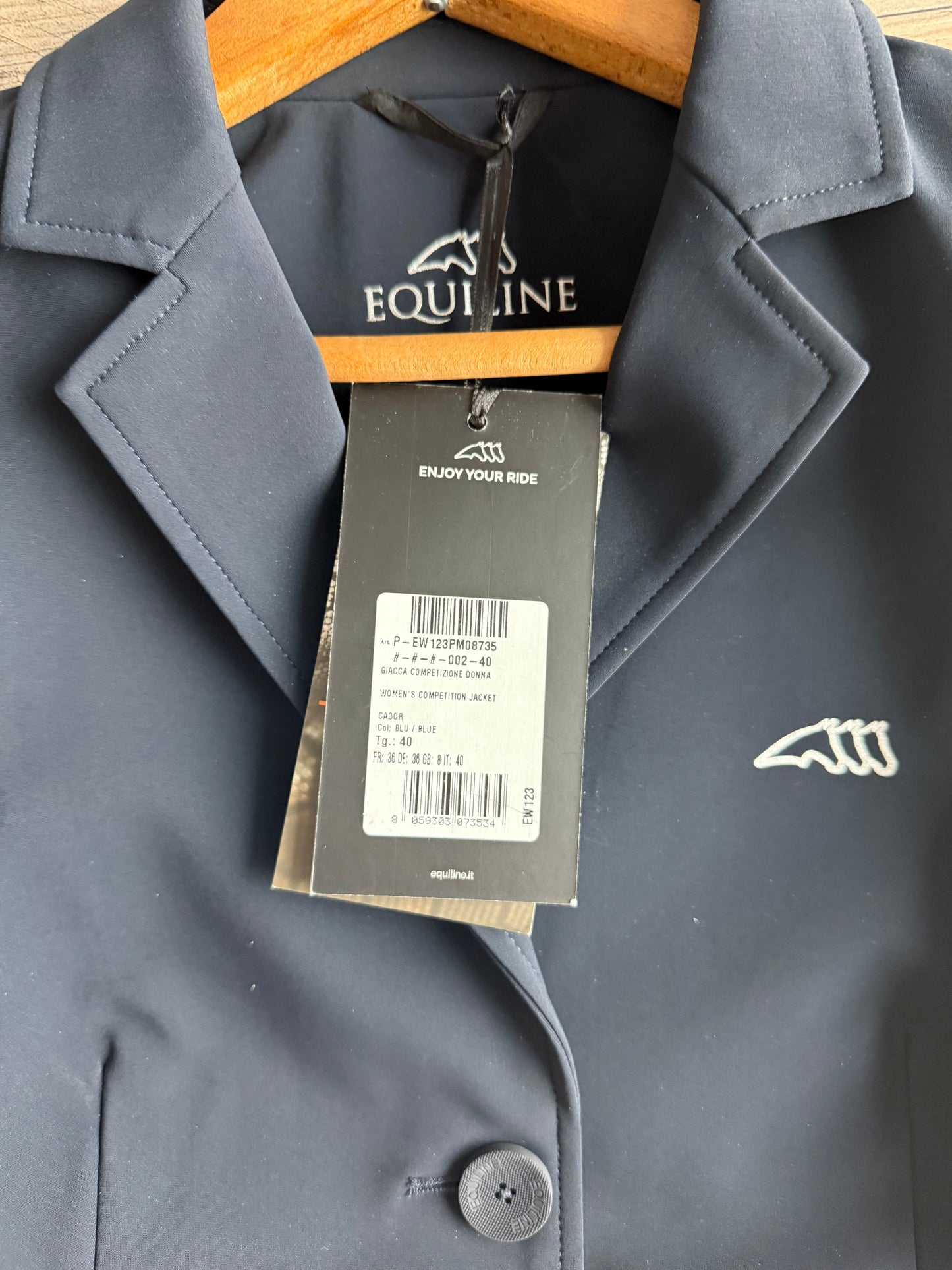 Equiline Cador Show Coat NWT Navy IT40