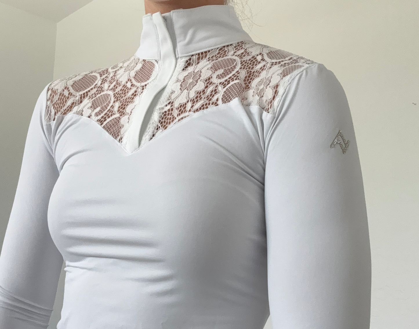 AV Luxe Lace Show Shirt White *PREORDER*