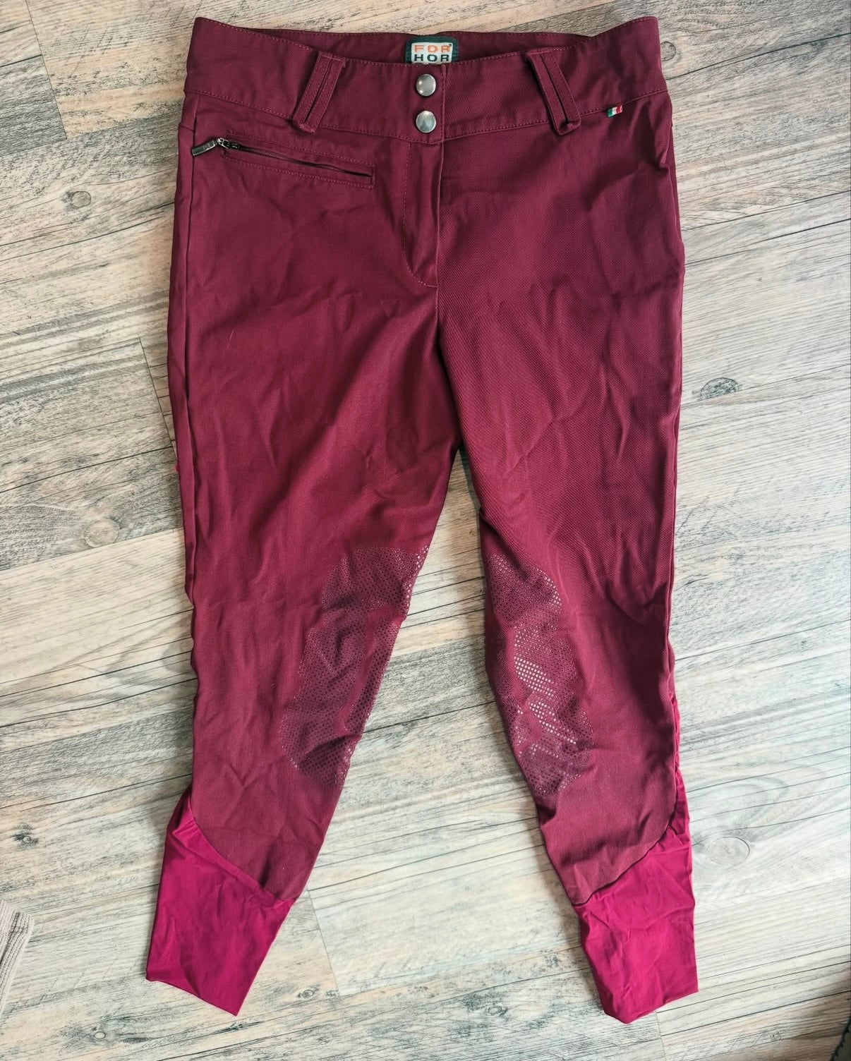 For Horses Breeches IT40 Maroon