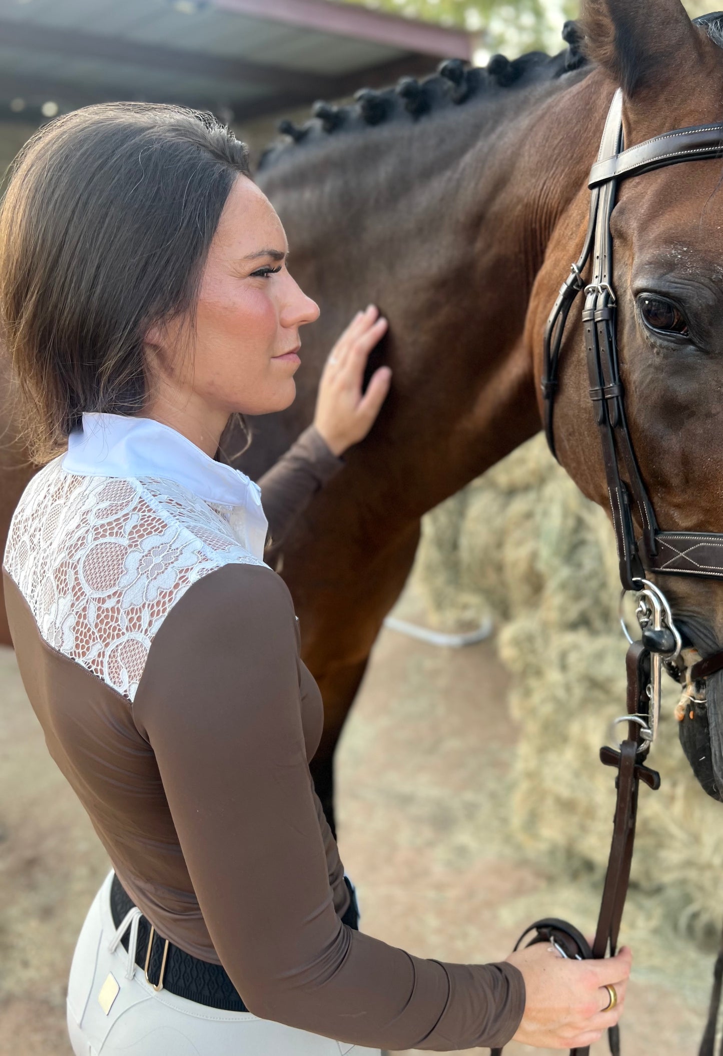 AV Luxe Lace Show Shirt