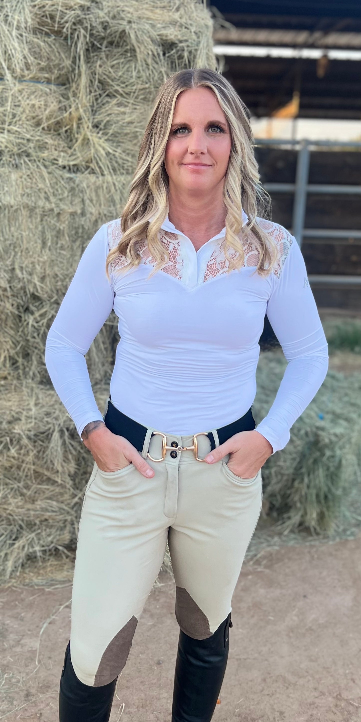 AV Luxe Lace Show Shirt