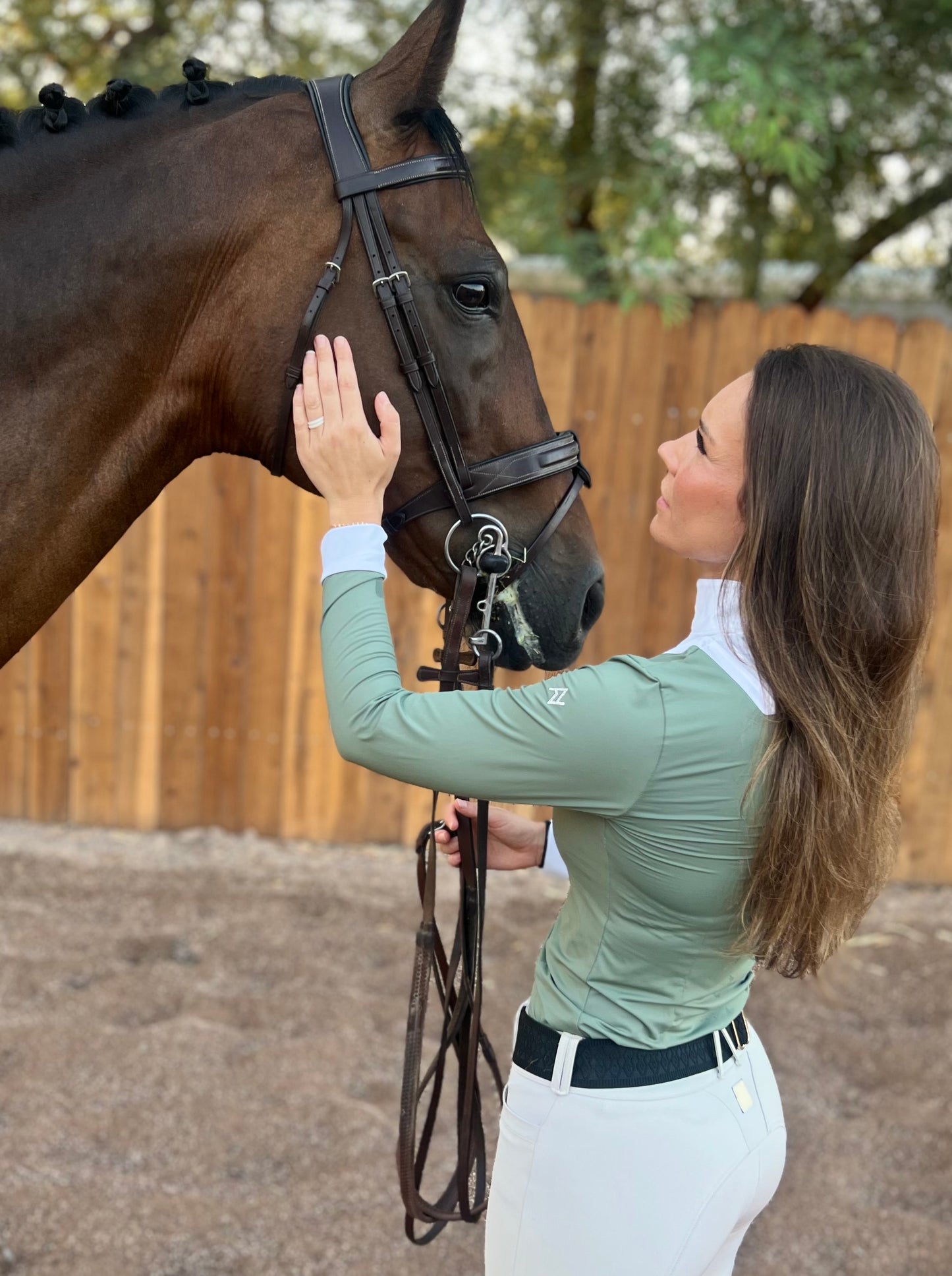 AV Luxe Classic Show Shirt Sage