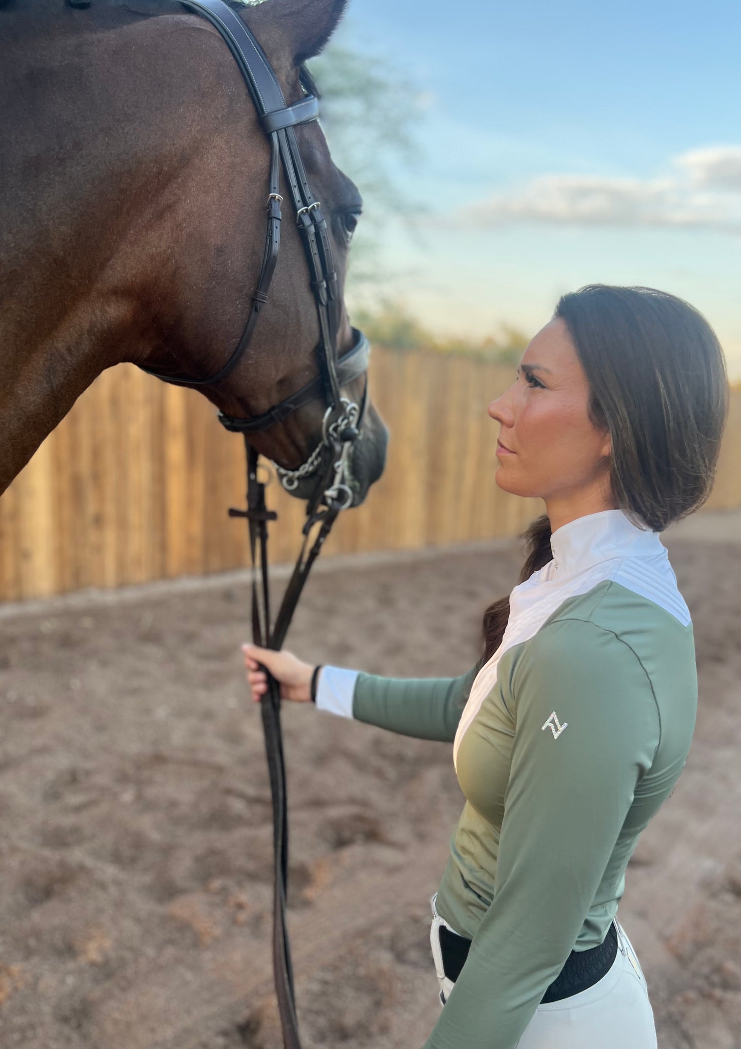 AV Luxe Classic Show Shirt Sage