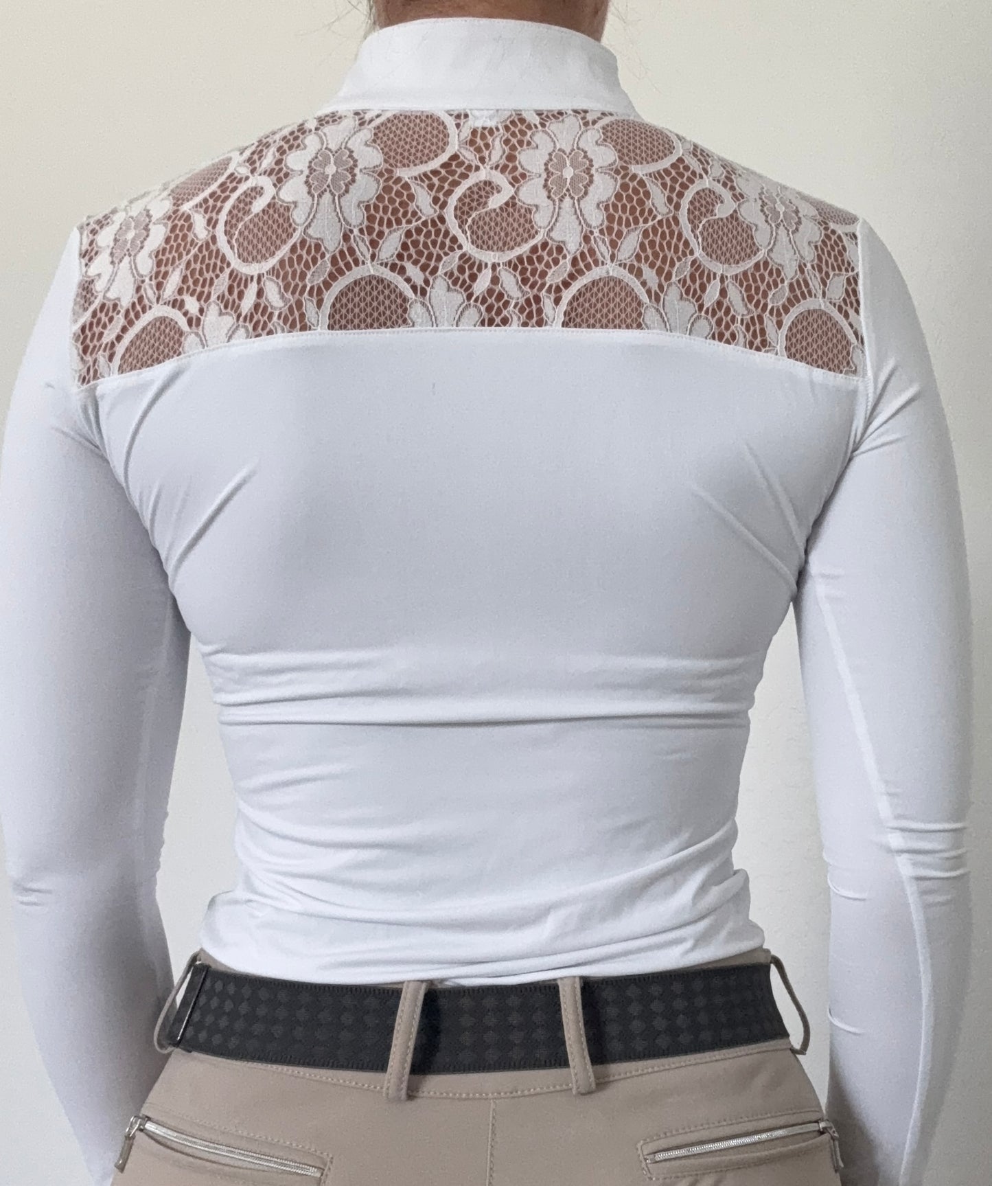 AV Luxe Lace Show Shirt White *PREORDER*