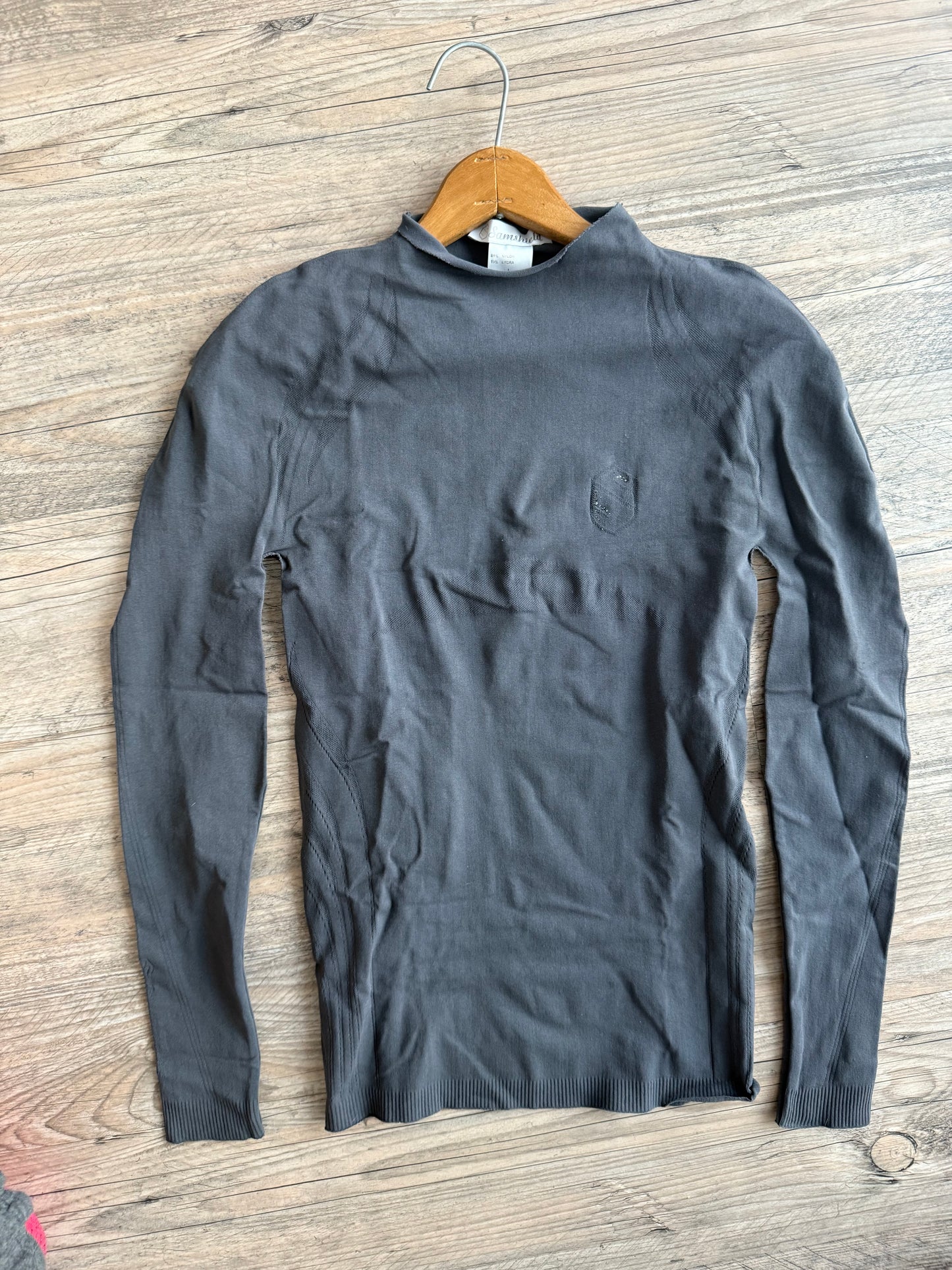 Samshield Seamless Training Shirt Gray Large Turtleneck -