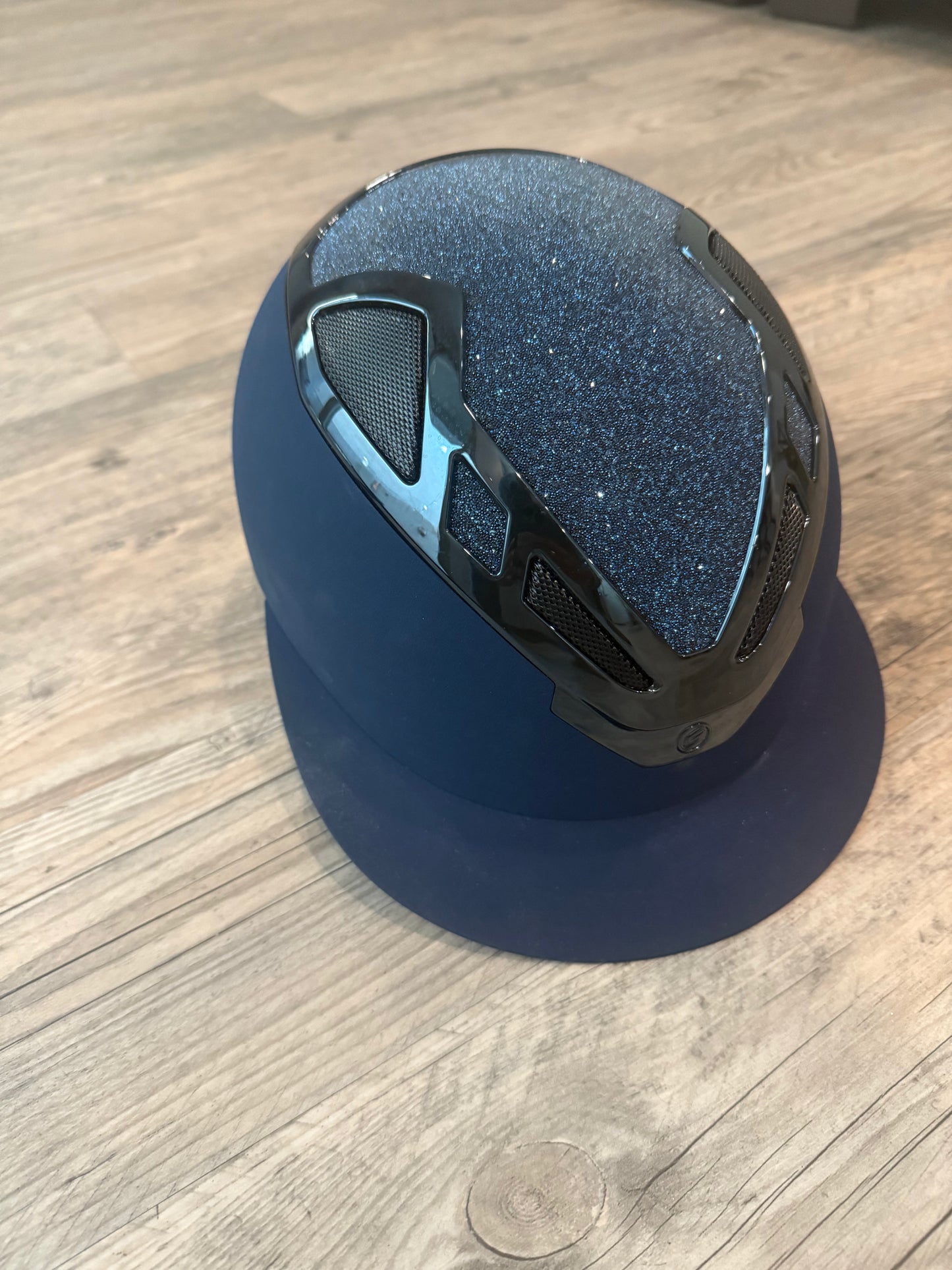 American Equus SUOMY APEX RIDING HELMET – BLING BLING BLUE NAVY Liner 52