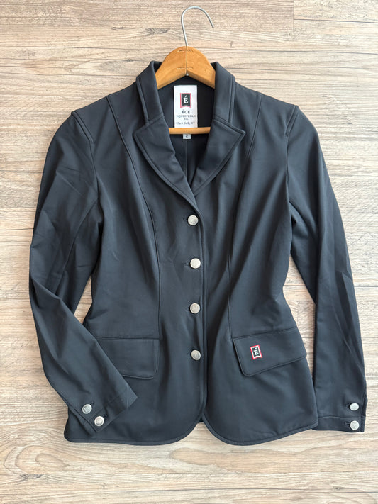 Ece Equestrian Show Coat size 2 black NWOT
